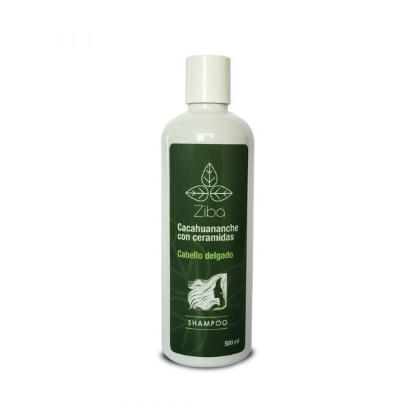 Shampoo cacahuananche con ceramidas Ziba cabello delgado