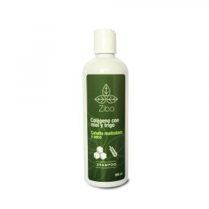Shampoo colageno miel y trigo Ziba cabello maltratado y seco