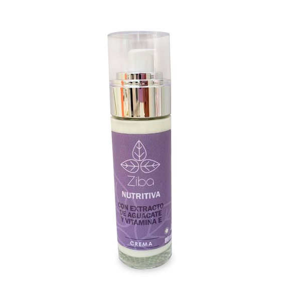 Crema Facial Nutritiva Con Extracto de Aguacate y Vitamina E 80 ml Ziba