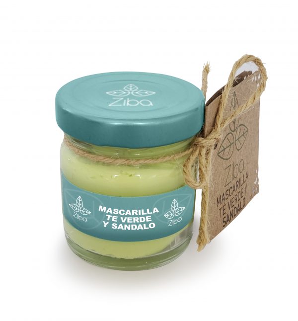 Mascarilla de te verde y sandalo Ziba
