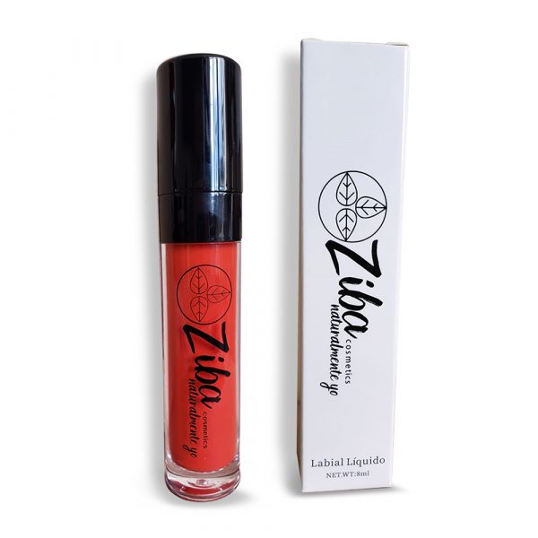 Labial Líquido Color Naranja Ziba